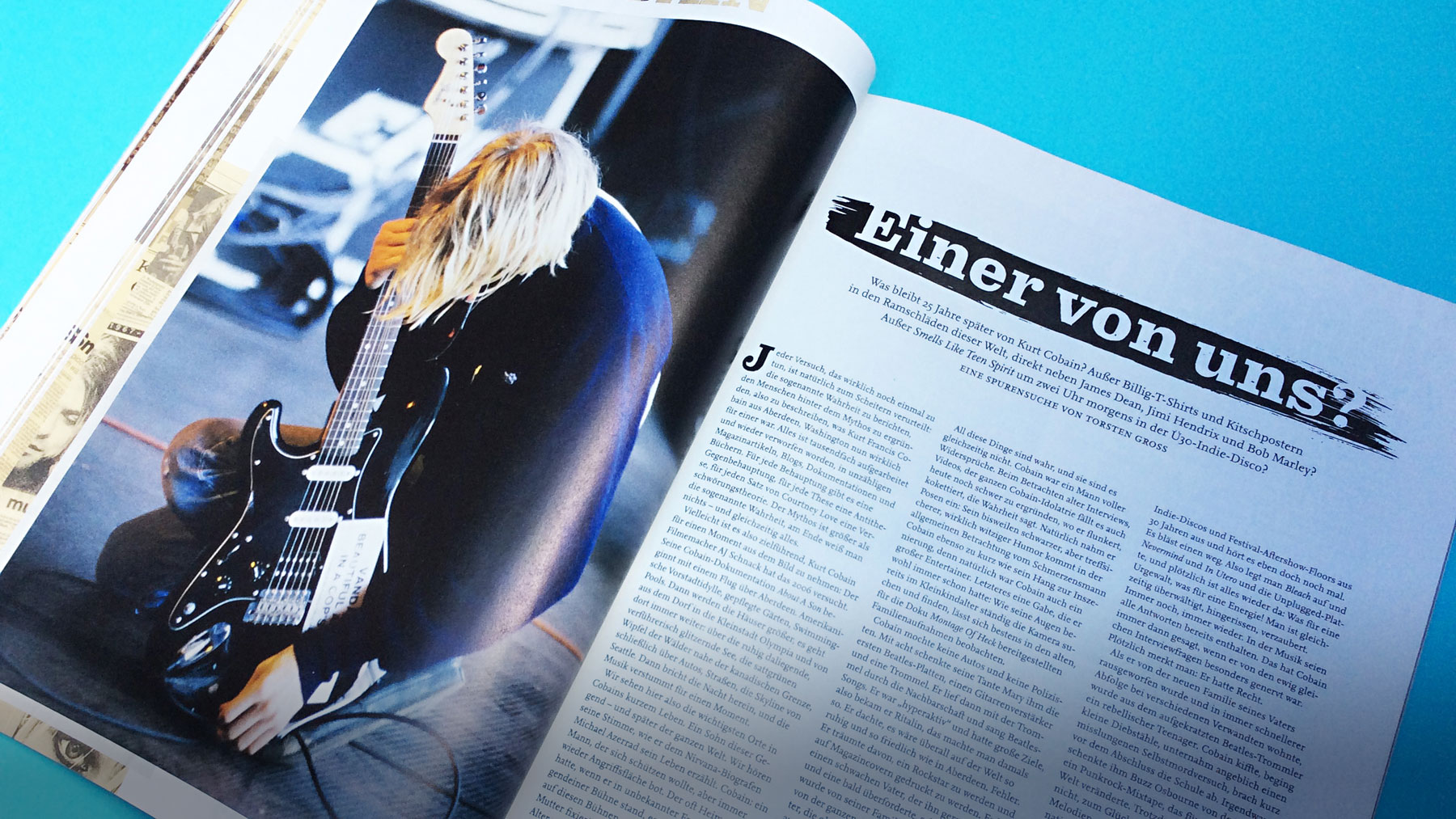 Curt Cobain special in the Visions Music Magazine